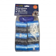 Pet Living Degradable Poop Bags & Dispenser 400 Pack Assorted Pet Living Degradable Poop Bags & Dispenser 400 Pack Assorted