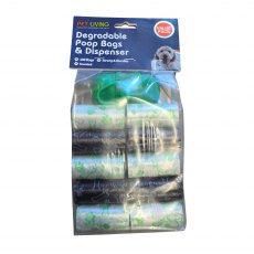Pet Living Degradable Poop Bags & Dispenser 400 Pack Assorted Pet Living Degradable Poop Bags & Dispenser 400 Pack Assorted