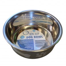 Pet Living Non Slip Designer Dog Bowl Assorted