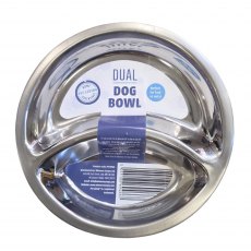 Pet Living Dual Stainless Steel Dog Bowl Pet Living Dual Stainless Steel Dog Bowl