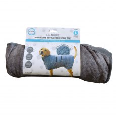Pet Living Ultra Absorbent Microfibre Noodle Drying Dog Coat Pet Living Ultra Absorbent Microfibre Noodle Drying Dog Coat