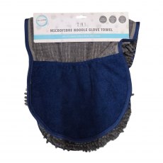 Pet Living 2 In 1 Microfibre Noodle Dog Glove Towel Assorted