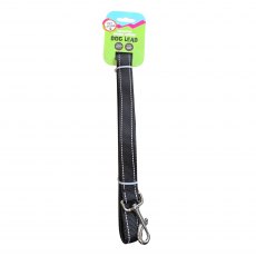 Pet Living Reflective Dog Lead Black 2.5cm x 120cm Pet Living Reflective Dog Lead Black 2.5cm x 120cm