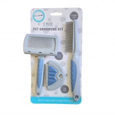 Pet Living Pet Grooming Kit 3 Piece Assorted Pet Living Pet Grooming Kit 3 Piece Assorted