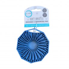 Pet Living Soft Bristle Massage & Grooming Pad Assorted Pet Living Soft Bristle Massage & Grooming Pad Assorted