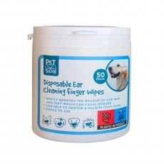 Pet Touch Disposable Ear Cleaning Finger Wipes 50 Pack Pet Touch Disposable Ear Cleaning Finger Wipes 50 Pack