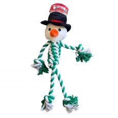 Paws Behaving Badly Christmas Rope Character Dog Toy Assorted Paws Behaving Badly Christmas Rope Character Dog Toy Assorted