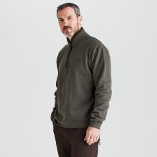 Ridgeline Brancaster 1/4 Zip Top Moss Ridgeline Brancaster 1/4 Zip Top Moss