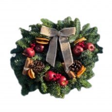 Winter Fruits Wreath 10"