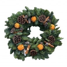Cinnamon Spice Wreath 14"