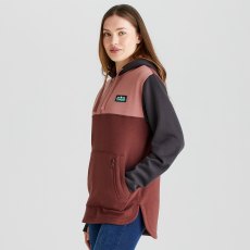 Ridgeline Tribe Tri Colour Hoodie Oxblood Ridgeline Tribe Tri Colour Hoodie Oxblood