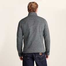 Tog24 Cresswell Knitlook Fleece Jacket Dark Grey Marl