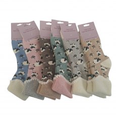 Simply Essentials Ladies Turn Cuff Sheep Sock Assorted Simply Essentials Ladies Turn Cuff Sheep Sock Assorted