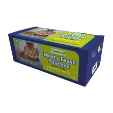 Country UF Meaty Feast in Jelly Pouches Cat Food 100g 40 Pack