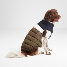 Tog24 Fetch Padded & Reversible Dog Coat Blue/Khaki