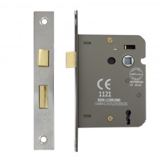 IronCore 3 Lever Mortice Sash Lock Nickel Plated IronCore 3 Lever Mortice Sash Lock Nickel Plated