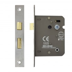 IronCore Bathroom Mortice Lock Nickel Plated