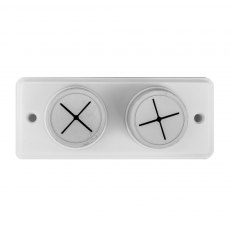 IronCore Double Towel Holder White