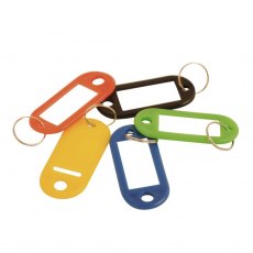IronCore Key Rings with Tabs 4 Pack Assorted