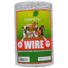 Country UF 6 Strand Polywire 250m