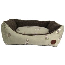 Snug & Cosy Pooch Print Dog Bed 42"