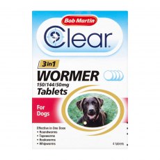Wormclear Tablets 3 In 1 Large Dog 4 Pack