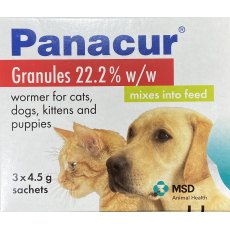 Panacur Granules 22.2% 3 x 4.5g Sachets