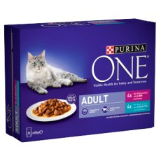 Purina One Adult Fish & Lamb 8 x 85g