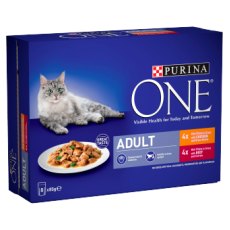 Purina One Adult Chicken & Beef 8 x 85g