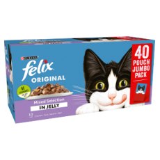 Felix Mixed Selection In Jelly Wet Cat Food 40 x 100g