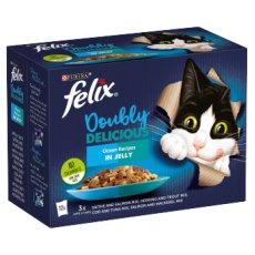 Felix As Good As It Looks Doubly Delicious Ocean Recipes In Jelly Wet Cat Food 12x100g