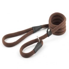 Ancol Brown Nylon Slip Lead 1.5m