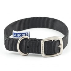 Ancol Black Nylon Collar