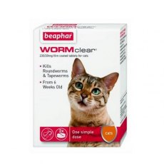 Beaphar Cat & Kittens Wormclear Tablets 2 Pack