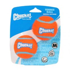 Chuckit Tennis Ball 2 Pack Medium 6.5cm