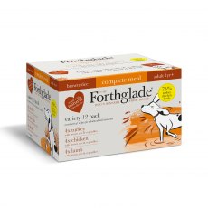 Forthglade Complete Brown Rice Variety Case Lamb, Turkey, Chicken 12x395g