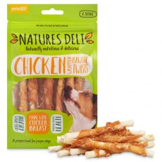 Natures Deli Chicken Wrapped Rawhide Twist Small 8 Pack 80g