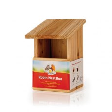 Harrisons Wooden Nest Box Robin Front Opening 8cm