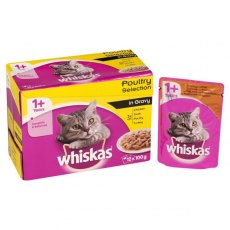 Whiskas 1+ Poultry In Gravy 12 x 100g