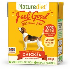 Naturediet Feel Good Adult Dog Food 390g Naturediet Feel Good Adult Dog Food 390g
