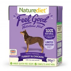 Naturediet Feel Good Turkey, Chicken & Rice 390g