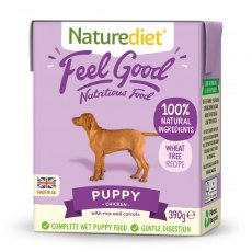 Naturediet Feel Good Puppy Chicken, Lamb & Rice 390g