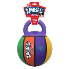 GiGwi 'Jumball ' Basketball Ball with rubber handle multicoloured