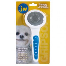 JW Gripsoft Grooming Slicker Brush Soft Pin