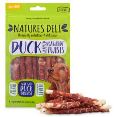 Natures Deli Duck Wrapped Rawhide Twists 120g