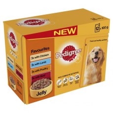 Pedigree Favourites In Jelly 12 x 100g
