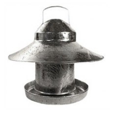 Galvanised Pheasant Feeder Small