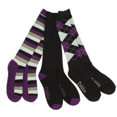 Dublin Socks 3 Pack Navy/Red/White