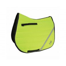 Hy Equestrian Reflector Saddle Pad Yellow