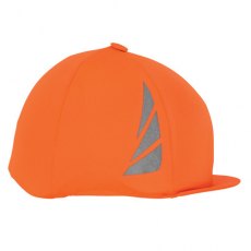 Reflector Hat Cover by Hy Equestrian Orange One Size